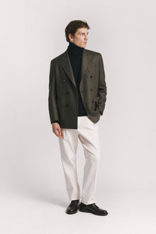 GIACCA LORD <BR/>FLANELLA DI LANA<BR/> JKDBFLGRF5 570 Raw 