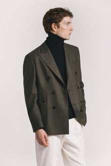 GIACCA LORD <BR/>FLANELLA DI LANA<BR/> JKDBFLGRF5 570 Raw 