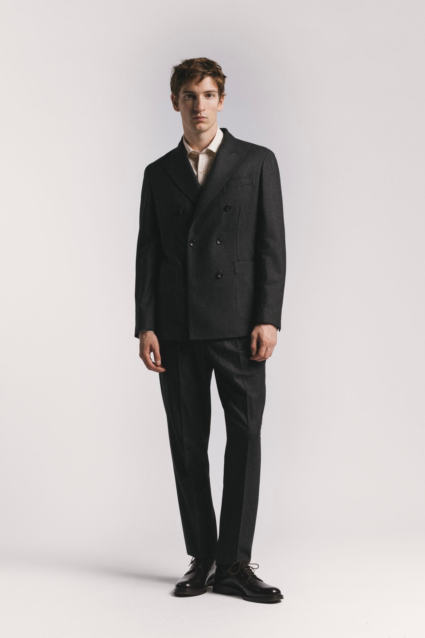 PANTALONE LAWRENCE FLANELLA DI LANA TRPLFLCHF5 880 Raw 