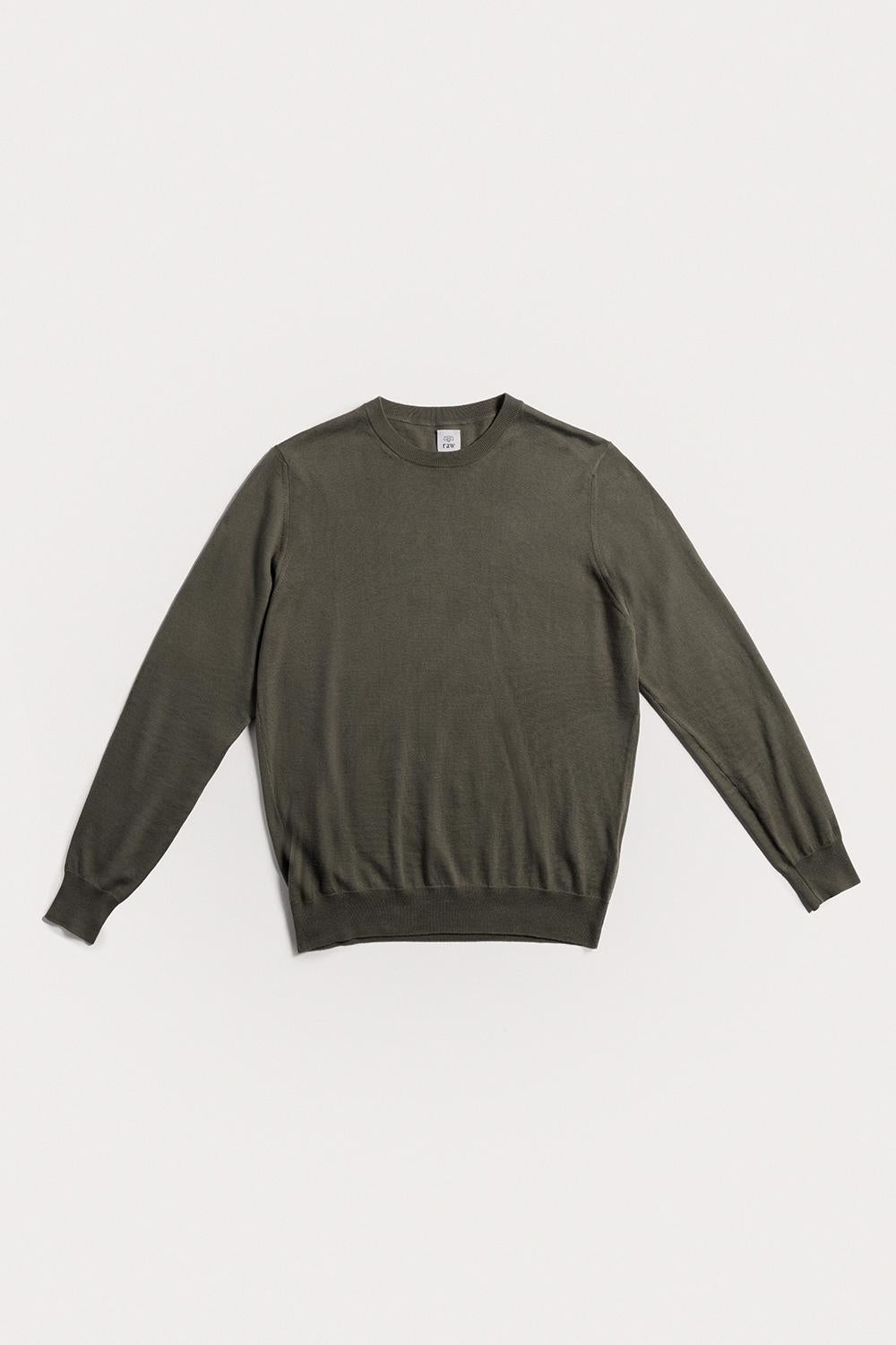 Girocollo Davis cotone e cashmere KNCRCWGRS6 071 Raw 