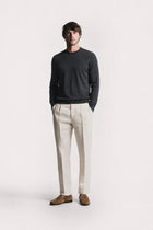 Girocollo Davis cotone e cashmere KNCRCWCHS6 305 Raw 