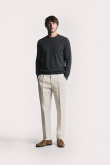 Girocollo Davis cotone e cashmere KNCRCWCHS6 305 Raw 