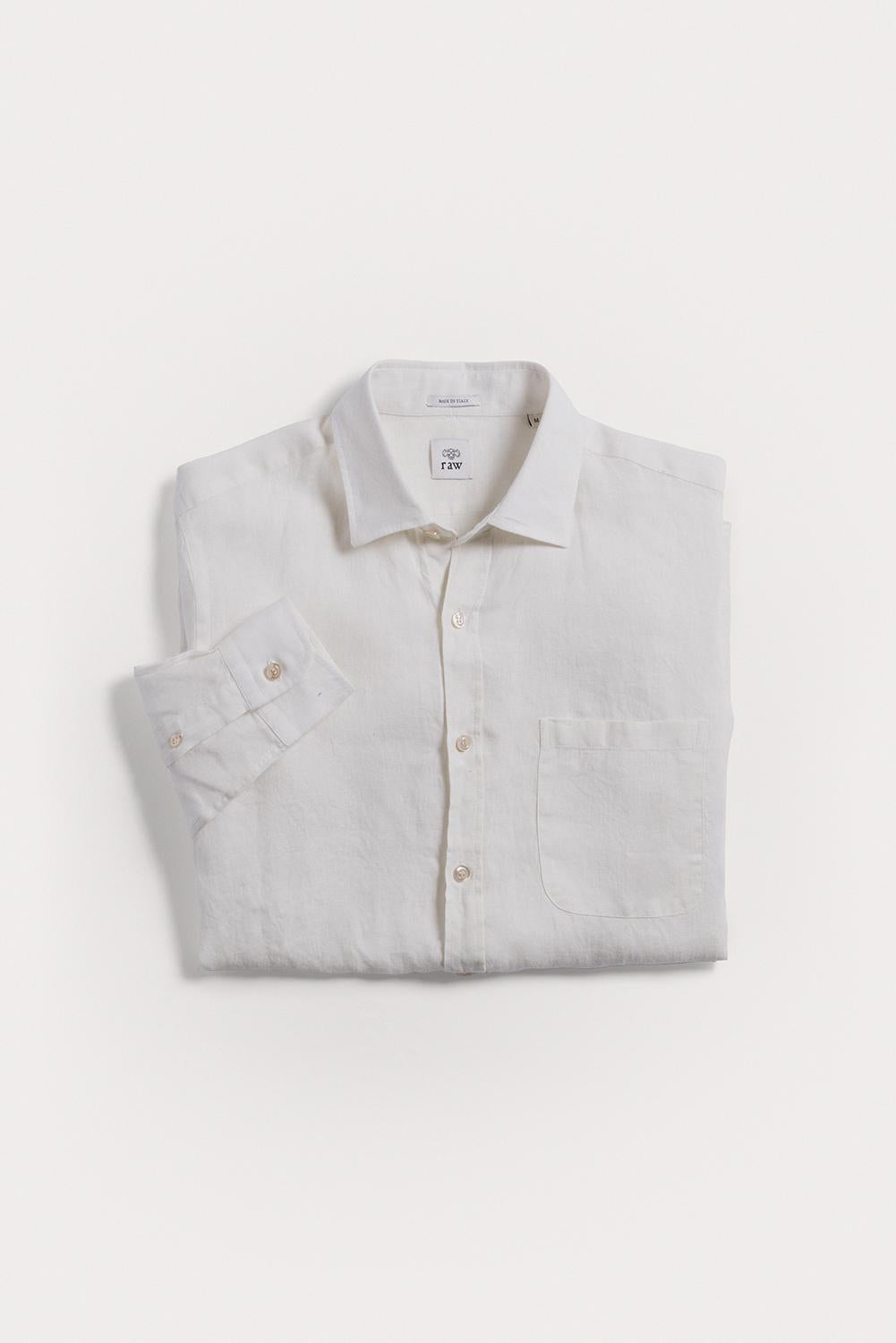 camicia Nomad puro lino SHLBLNCRS6 1 Raw 