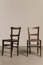 Coppia di sedie rustiche borchiate<BR/> SED0185 1 Raw 