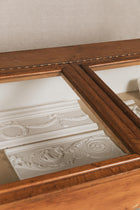 Vetrina espositore orizzontale in legno mordenzato<BR/> ESP0026 1 Raw 