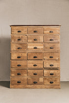 Cassettiera da incasso in legno dolce mordenzato, Francia, anni '30. NEG0852 1 Raw 