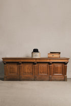 Bancone da negozio in rovere (Francia, inizi XX sec)<BR/> TAV0043 1 Raw 