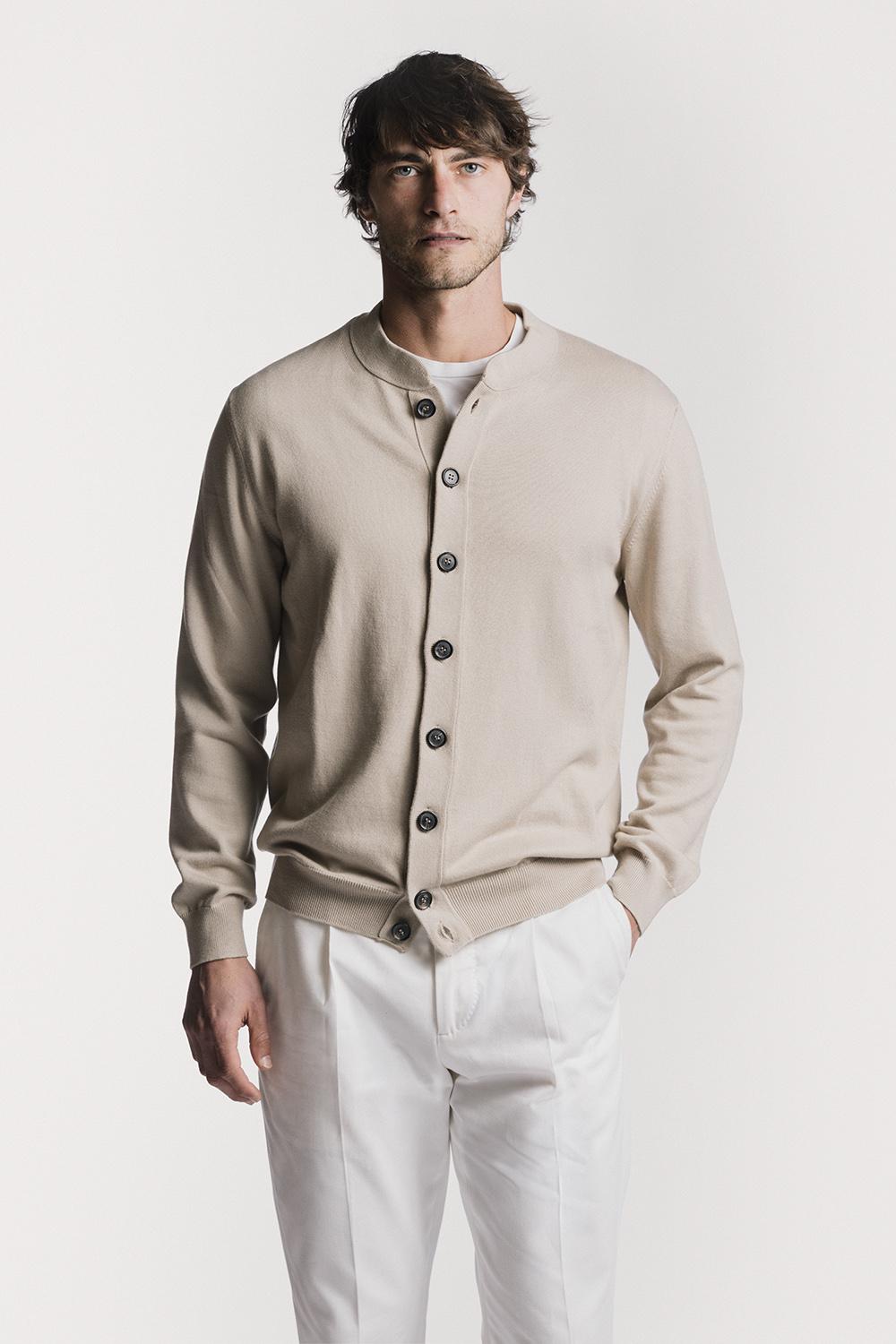 Cardigan Club  cotone cashmere KNCGCWBGS6 447 Raw 