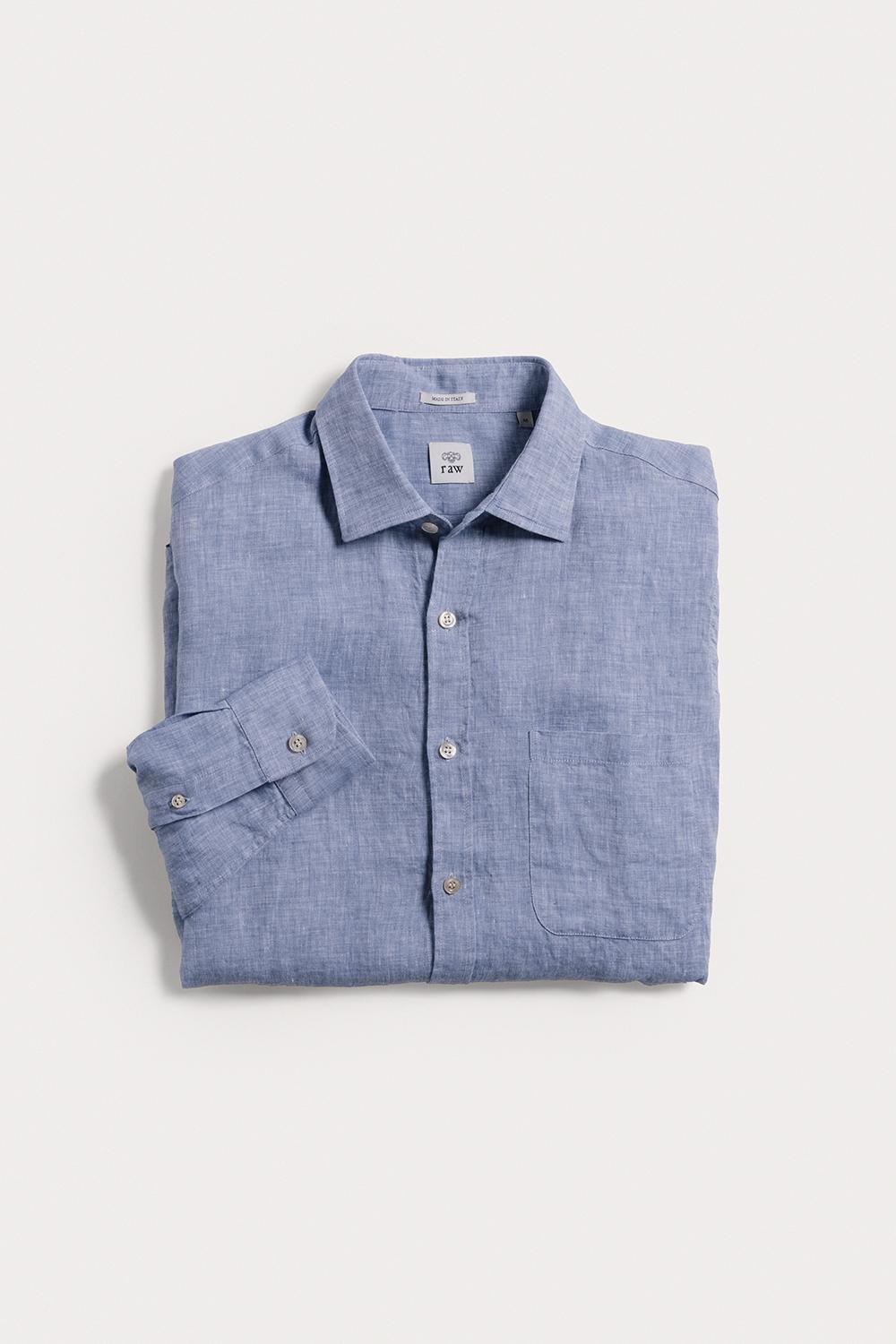 camicia Nomad puro lino SHLBLNCHS6 1 Raw 