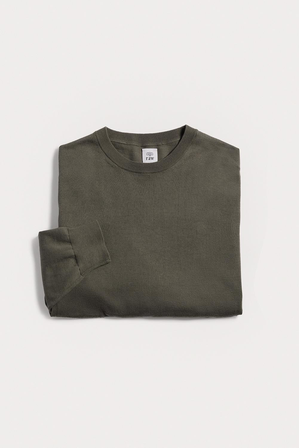Girocollo Davis cotone e cashmere KNCRCWGRS6 071 Raw 