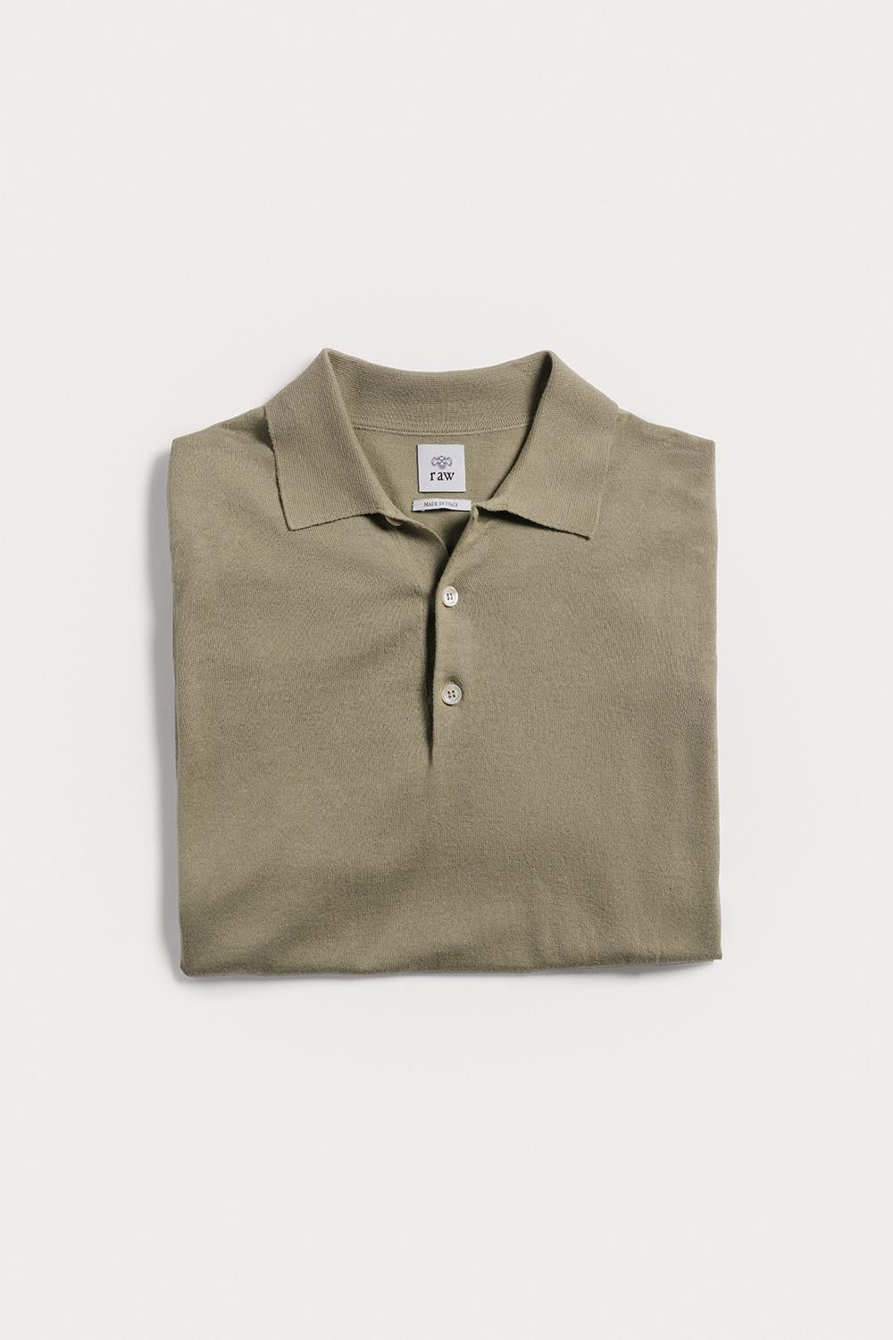 Polo Henley cotone cashmere KNPSSCWKAS6 441 Raw 
