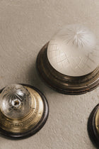 Plafoniera in ottone ILL1117 1 Raw 