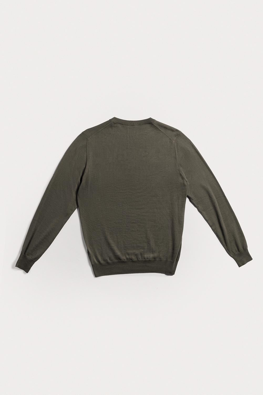 Girocollo Davis cotone e cashmere KNCRCWGRS6 071 Raw 