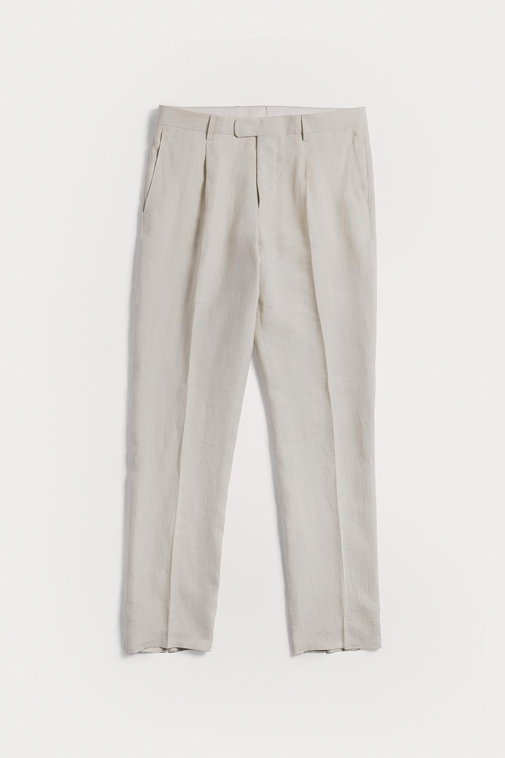 Pantalone Lawrence  raso di Lino TRPLRLCRS6 02 Raw 