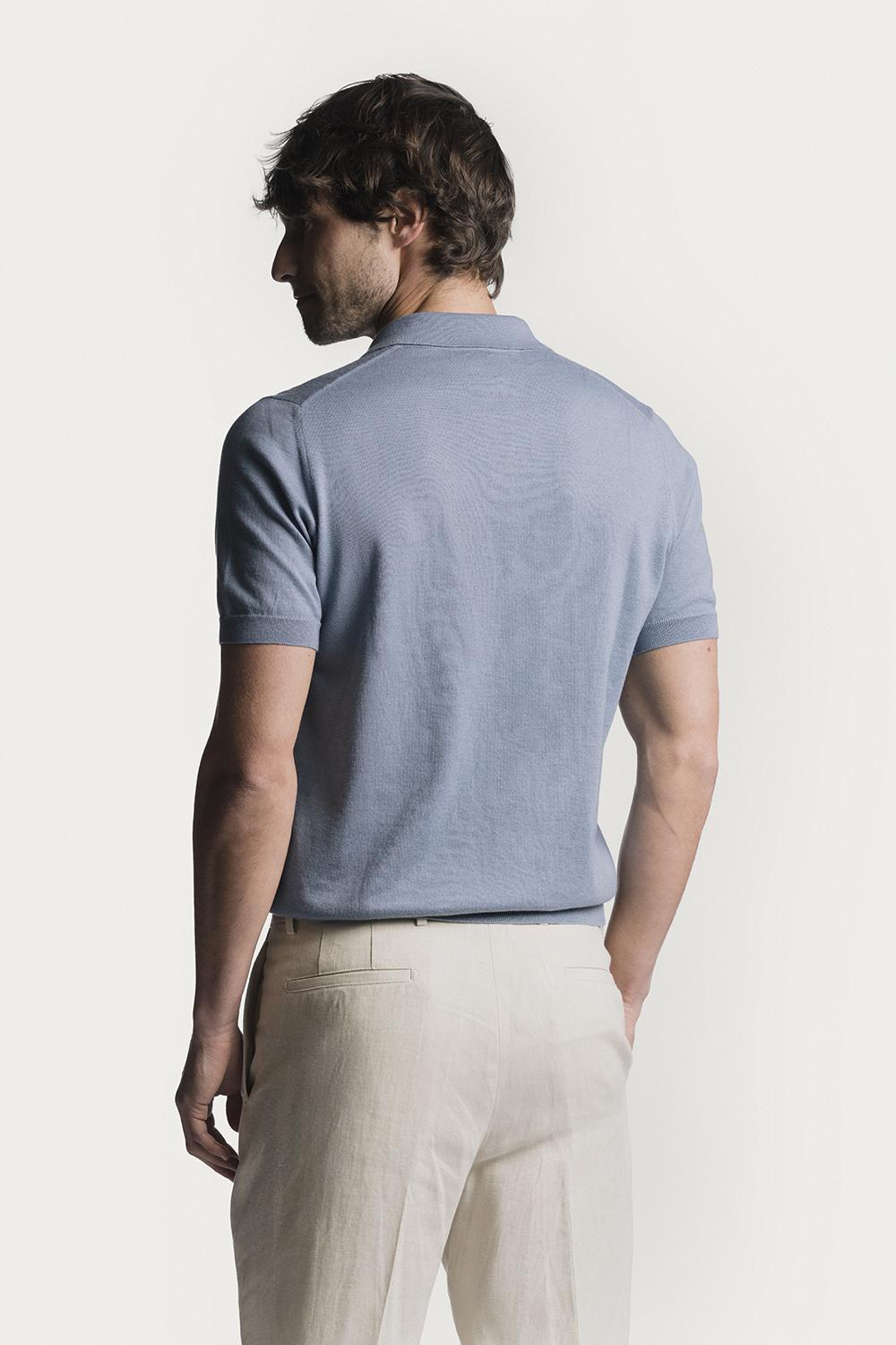 Polo Henley  cotone cashmere KNPSSCWSTS6 422 Raw 