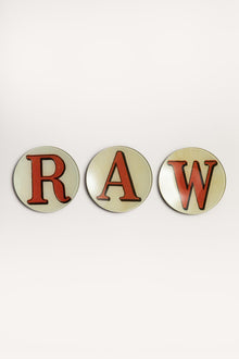 "H" <BR/>ROUND PLATE JDRPRLH 1 John Derian 