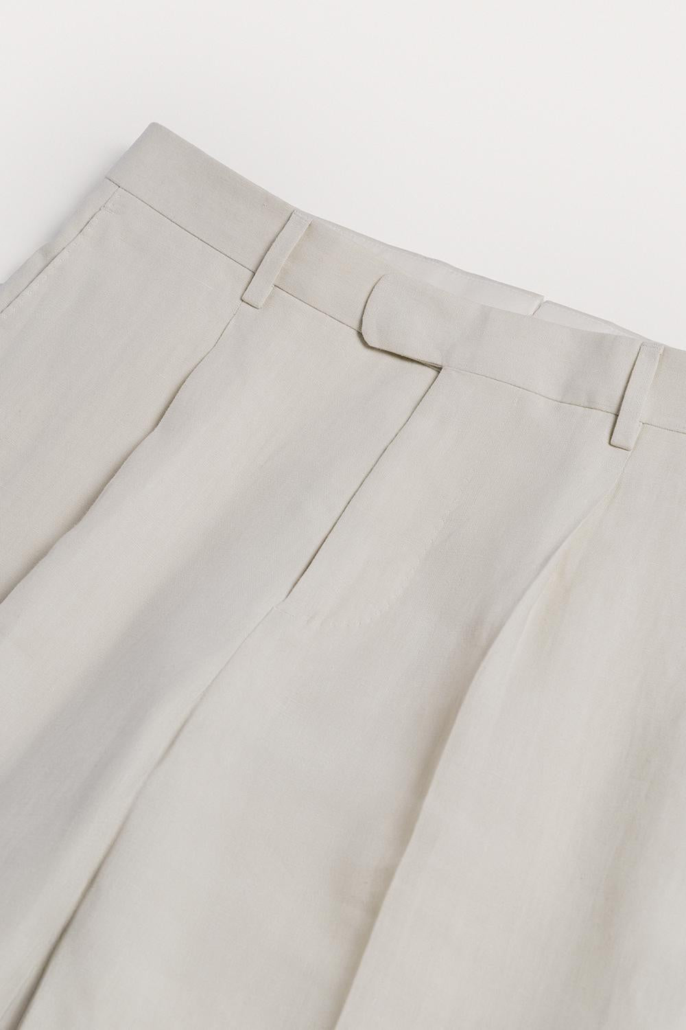 Pantalone Lawrence  raso di Lino TRPLRLCRS6 02 Raw 