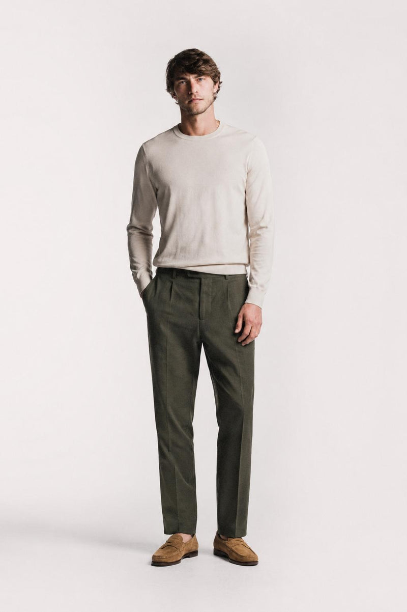 Pantalone Lawrence  raso di Lino TRPLRLGRS6 78 Raw 