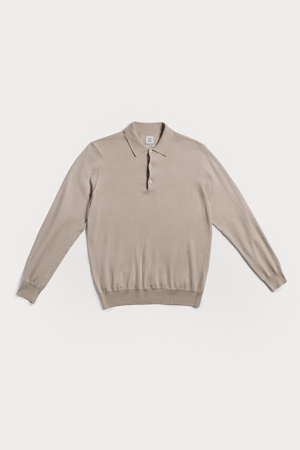 Polo Fitz cotone cashmere KNPLSCWBGS6 447 Raw 